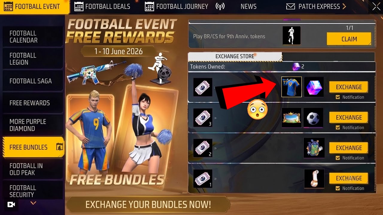 Football Event All Free Rewards ๐ Booyah Awards 2026 | Free Fire Esports | Free Fire New Event