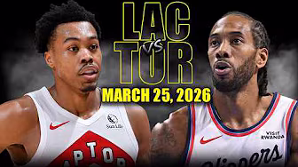 Los Angeles Clippers vs Toronto Raptors Full Game Highlights – March 25, 2026 | NBA Season