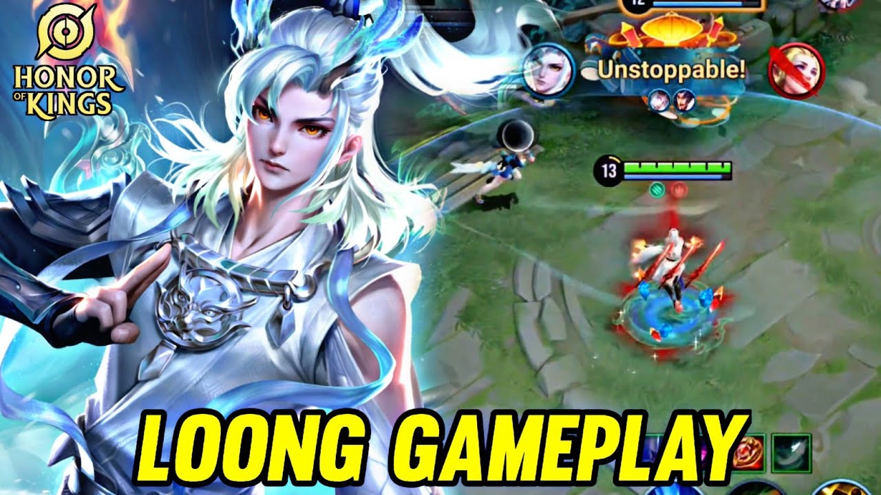 HOK : LOONG GAMEPLAY | RANKED SOLO IS TOO HARD - HONOR OF KINGS background