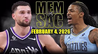 Memphis Grizzlies vs Sacramento Kings Full Game Highlights – February 4, 2026 | NBA Season