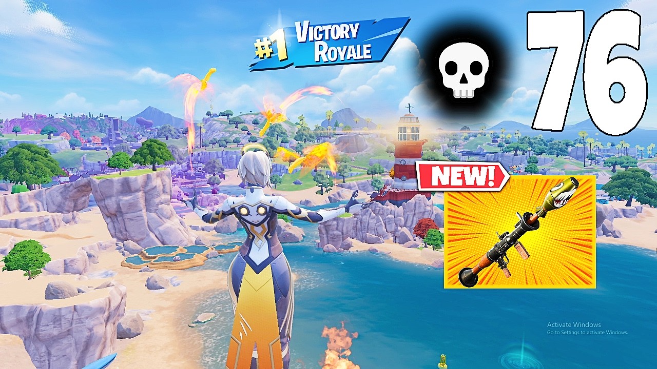 76 Elimination Solo Vs Squads/squads "Zero Build" Gameplay Wins (NEW Fortnite Chapter 7 Season 2 PC)