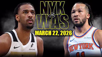 New York Knicks vs Washington Wizards Full Game Highlights – March 22, 2026 | NBA Season