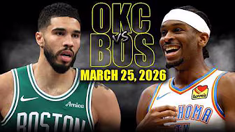 Oklahoma City Thunder vs Boston Celtics Full Game Highlights – March 25, 2026 | NBA Season