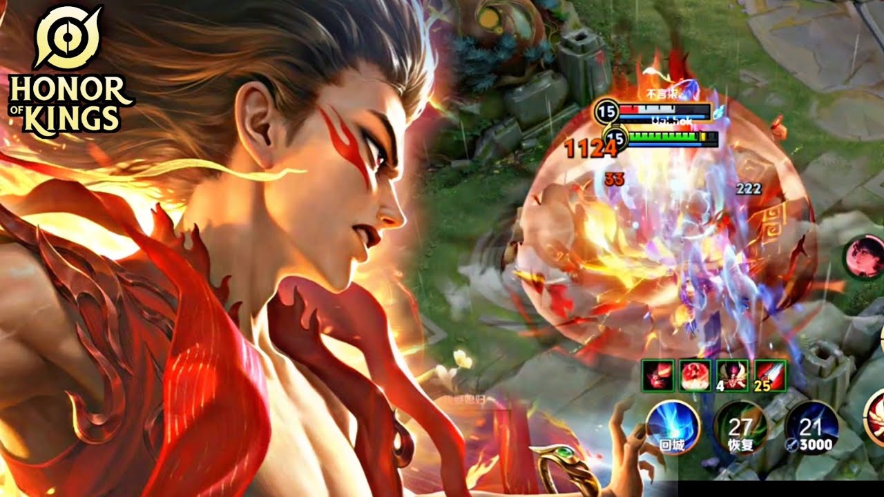 HOK : NEZHA GAMEPLAY | HARD GAME - HONOR OF KINGS