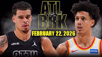Atlanta Hawks vs Brooklyn Nets Full Game Highlights – February 22, 2026 | NBA Season