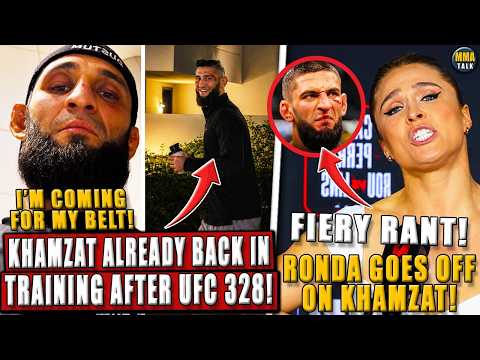 Khamzat SPOTTED doing night runs 4 days AFTER LOSS! Rousey GOES OFF on 'cleft-lip Lincoln' Khamzat!