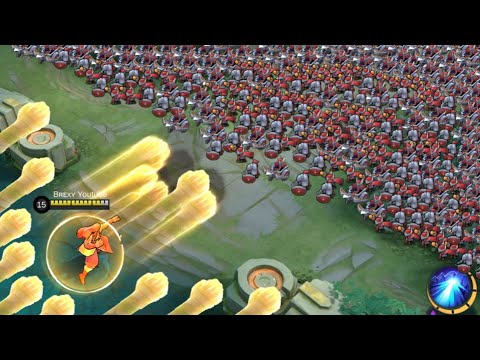 Badang 500% Attack Speed build vs 1000 minions (Gomu Gomu no Build) background