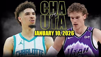 Charlotte Hornets vs Utah Jazz Full Game Highlights – January 10, 2026 | NBA Season