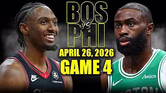 Boston Celtics vs Philadelphia 76ers Full Game 4 Highlights - April 26, 2026 | NBA Playoffs
