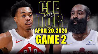 Toronto Raptors vs Cleveland Cavaliers Full Game 2 Highlights - April 20, 2026 | NBA Playoffs