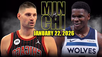 Minnesota Timberwolves vs Chicago Bulls Full Game Highlights – January 22, 2026 | NBA Season