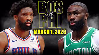 Boston Celtics vs Philadelphia 76ers Full Game Highlights – March 1, 2026 | NBA Season