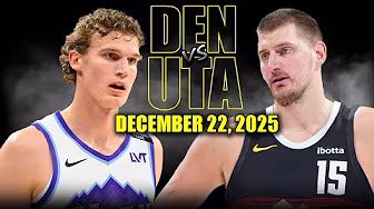 Denver Nuggets vs Utah Jazz Full Game Highlights – December 22, 2025 | NBA Season background