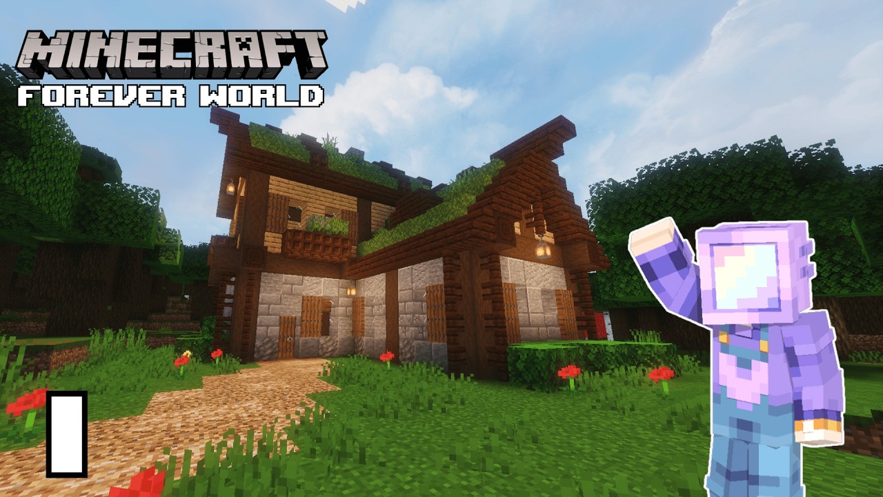 A Cozy New Beginning! | Let's Play Survival Minecraft | Episode 1 background