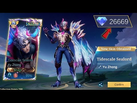 HOW MUCH FOR YU ZHONG NEW ALL STAR SKIN!? THANKS MOONTON! - MLBB