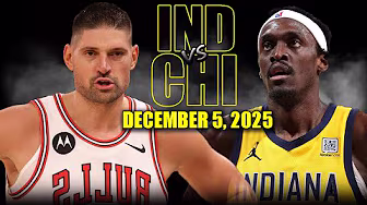 Indiana Pacers vs Chicago Bulls Full Game Highlights – December 5, 2025 | NBA Season background