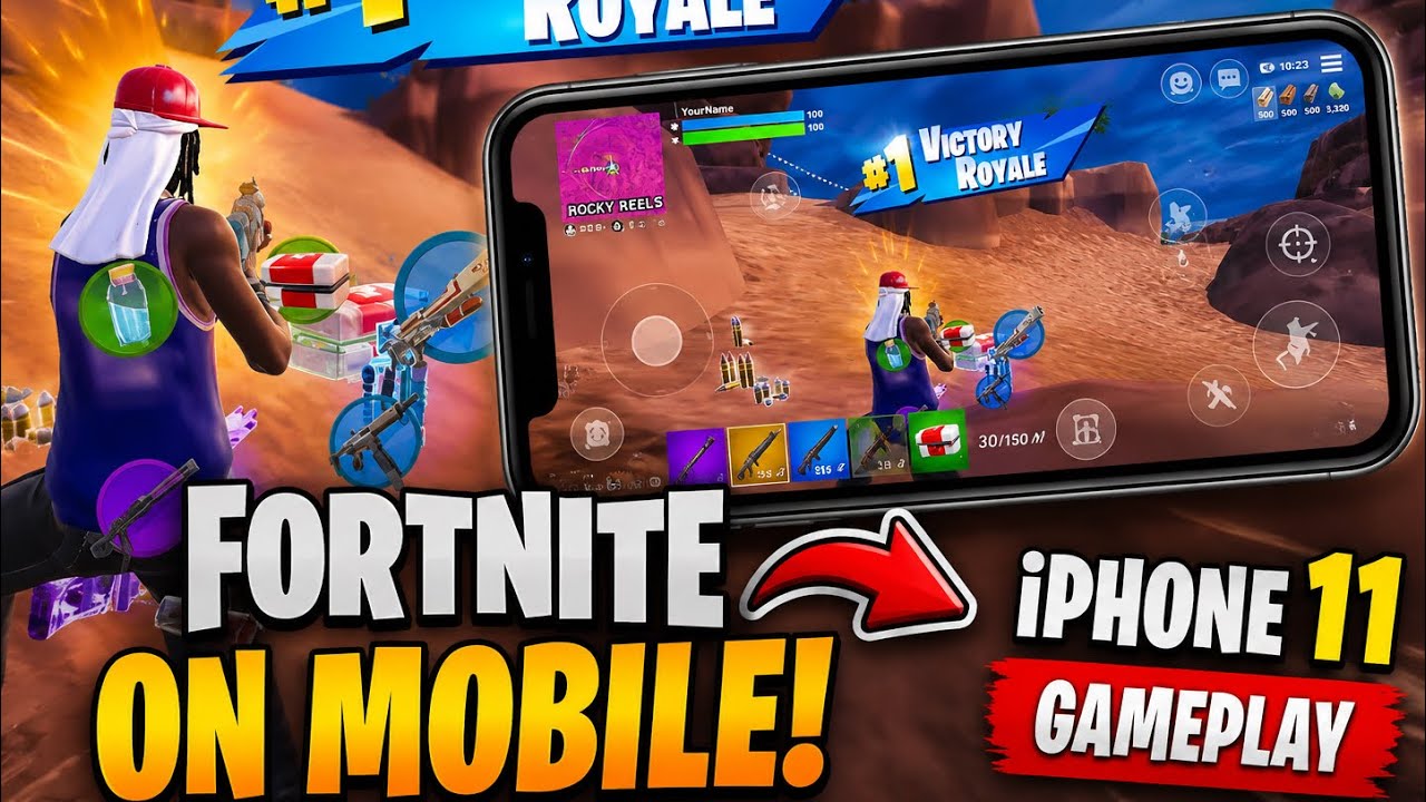 IPHONE 11 FORTNITE MOBILE FIRST GAMEPLAY 30 FPS |2026 (TERRIBLE)
