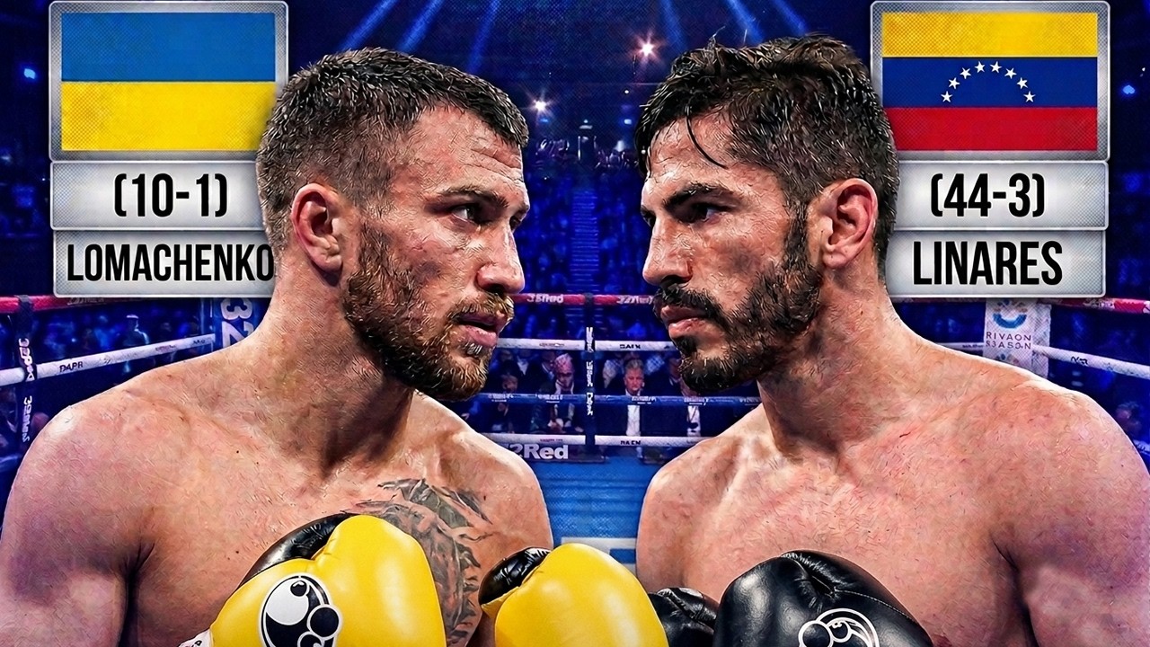 ⚡️ Vasyl Lomachenko (Ukraine) vs Jorge Linares (Venezuela) | KNOCKOUT, Full Fight Highlights, HD background
