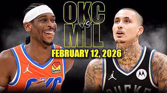 Oklahoma City Thunder vs Milwaukee Bucks Full Game Highlights – February 12, 2026 | NBA Season
