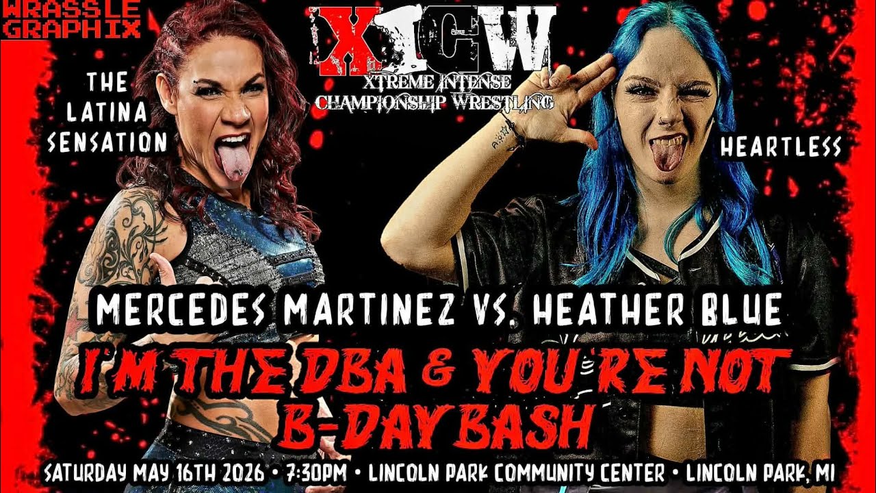 Full Match: MERCEDES MARTINEZ vs. HEATHER BLUE w/ Maxximillian and MM XICW HOF Induction (5/16/26) 2026-05-19 23:39 background