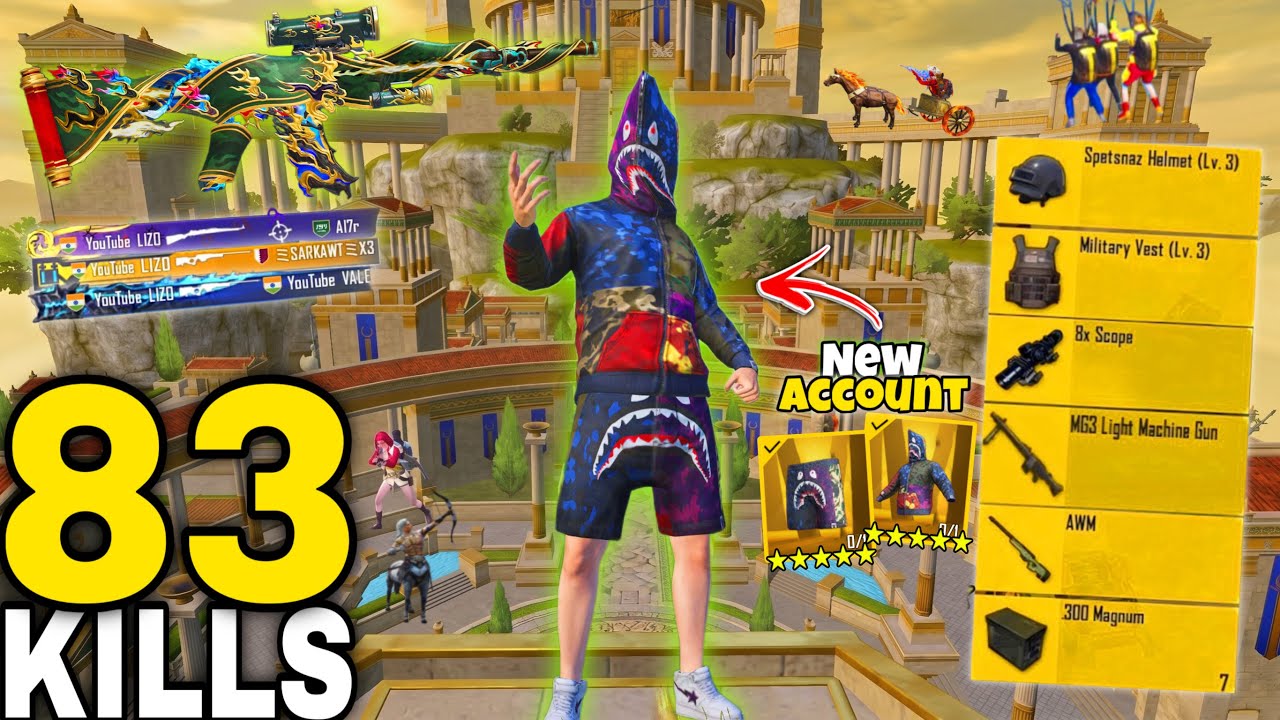 83 KILLS Wow!🤯 NEW MODE BEST AGGRESSIVE RUSH GAMEPLAY 🔥SAMSUNG,A7,A8,J4,J5,J6,J7,J2,J3,XS,A3,A4,A5