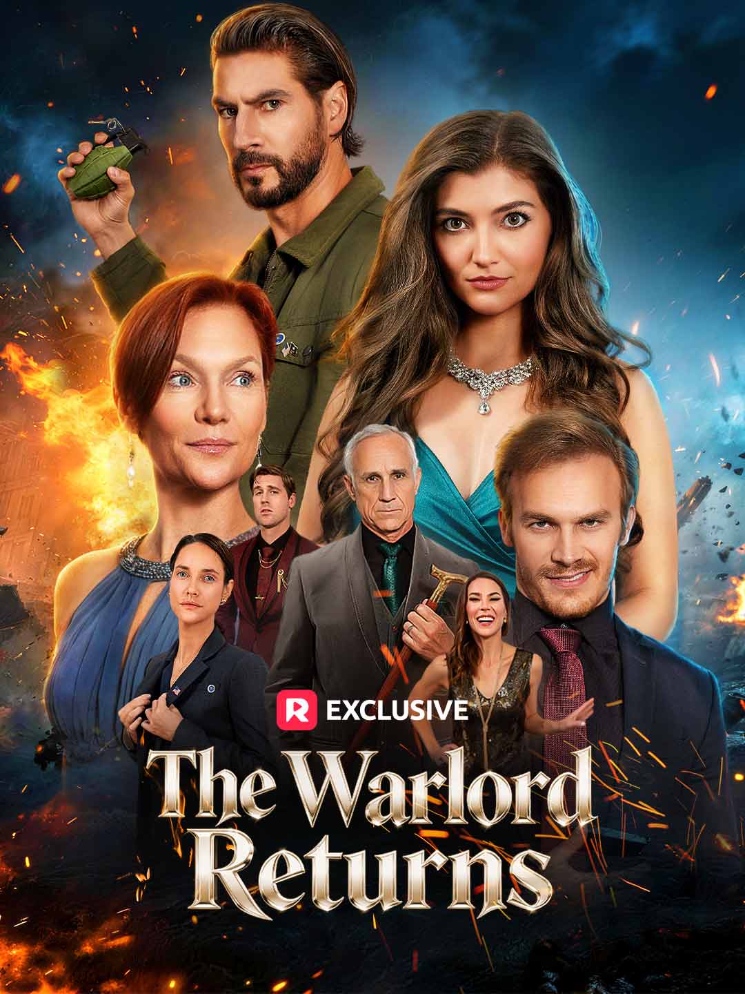 The Warlord Returns poster - similar to Hell's Kitchen: Apocalypse Edition