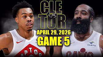 Cleveland Cavaliers vs Toronto Raptors Full Game 5 Highlights - April 29, 2026 | NBA Playoffs