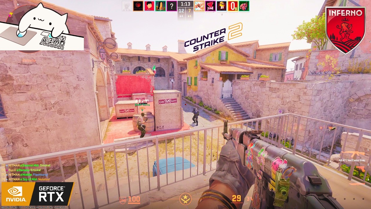 Counter Strike 2 LIVE - Full PC Gameplay with Bongo Cat - RTX 4060 8GB background