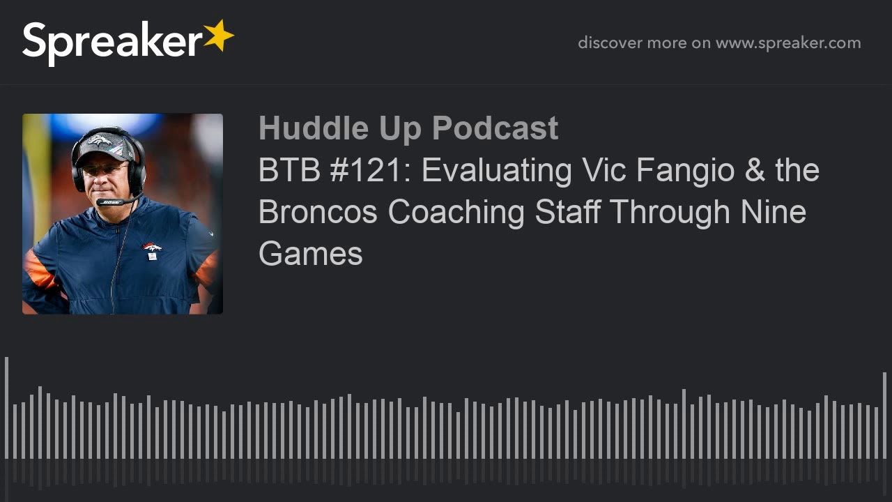 BTB #121: Evaluating Vic Fangio & the Broncos Coaching Staff Through Nine Games background