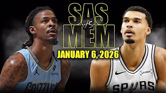 San Antonio Spurs vs Memphis Grizzlies Full Game Highlights – January 6, 2026 | NBA Season