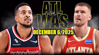 Atlanta Hawks vs Washington Wizards Full Game Highlights – December 6, 2025 | NBA Season background