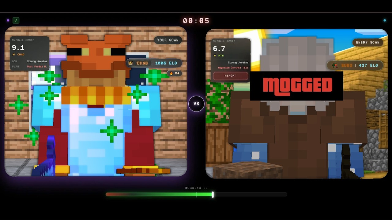 True Chad Minecraft-Mogging Sub 3's (Montage)
