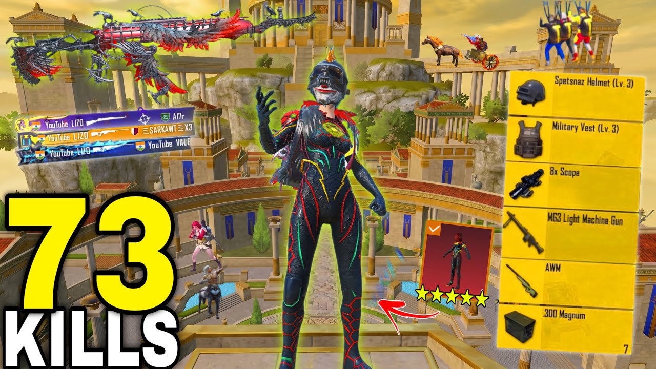 73 Kills!ЁЯШН NEW BEST SNIPER GAME PLAY TODAY in NEW MODE w/ p90+AMR ЁЯФе PUBG MOBILE-BGMI background