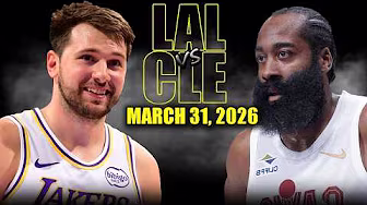 Los Angeles Lakers vs Cleveland Cavaliers Full Game Highlights – March 31, 2026 | NBA Season background