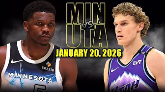 Minnesota Timberwolves vs Utah Jazz Full Game Highlights – January 20, 2026 | NBA Season