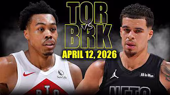 Toronto Raptors vs Brooklyn Nets Full Game Highlights – April 12, 2026 | NBA Season