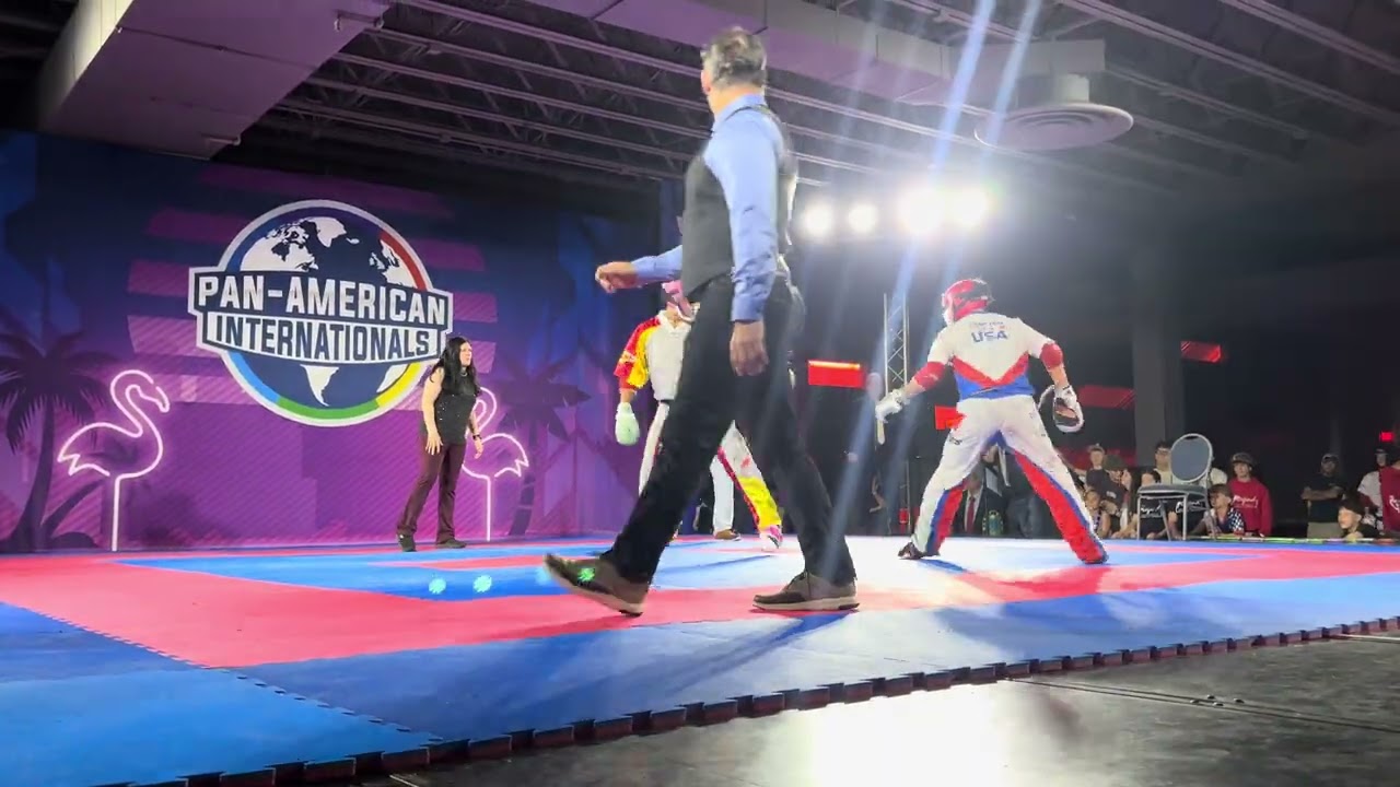 Luis Rivera vs Edwin Rivera 16-17 Boys Sparring Grands - Pan American Internationals 2026 background