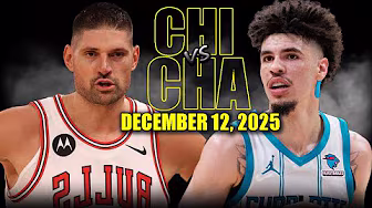Chicago Bulls vs Charlotte Hornets Full Game Highlights – December 12, 2025 | NBA Season