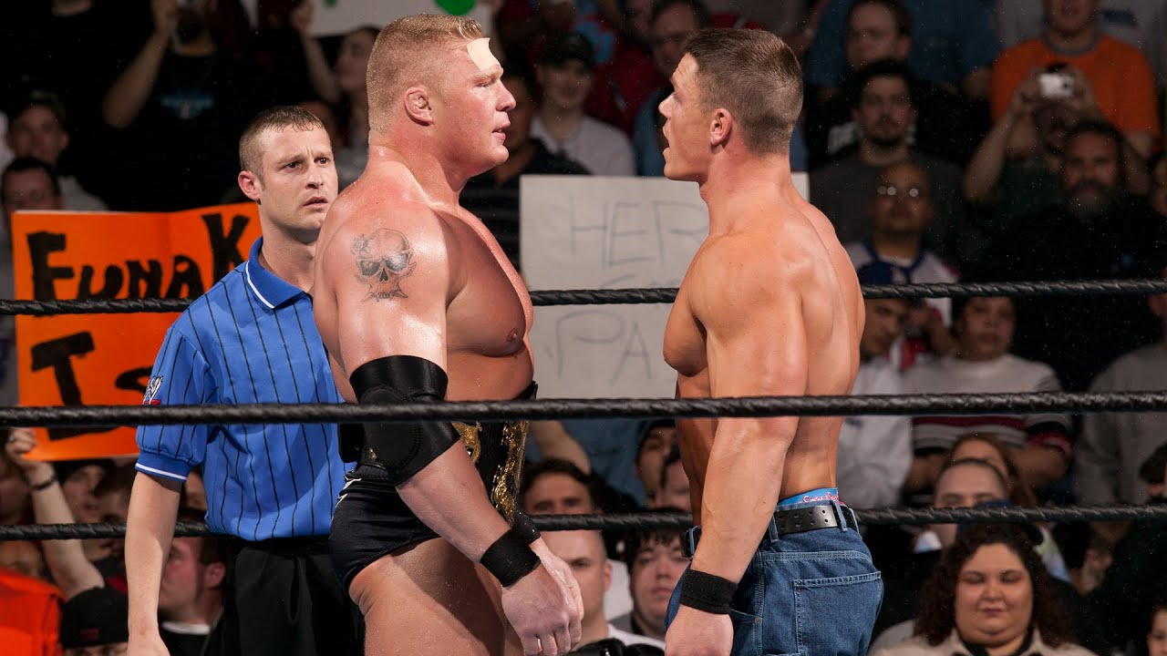 Every John Cena vs. Brock Lesnar match, ever: WWE Playlist background