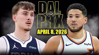 Dallas Mavericks vs Phoenix Suns Full Game Highlights – April 8, 2026 | NBA Season background