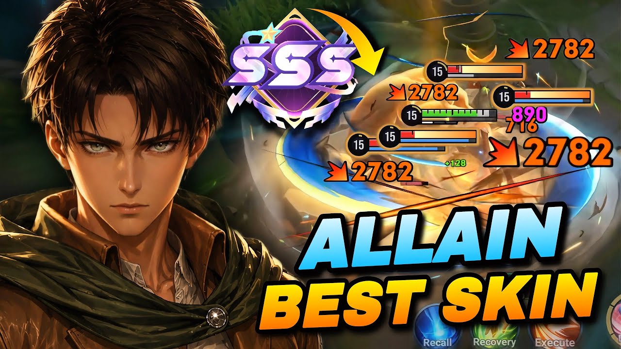 ALLAIN BEST SKIN! ALLAIN LEVI ACKERMAN IS A PAY TO WIN SKIN IN CLASH LANE! | HONOR OF KINGS