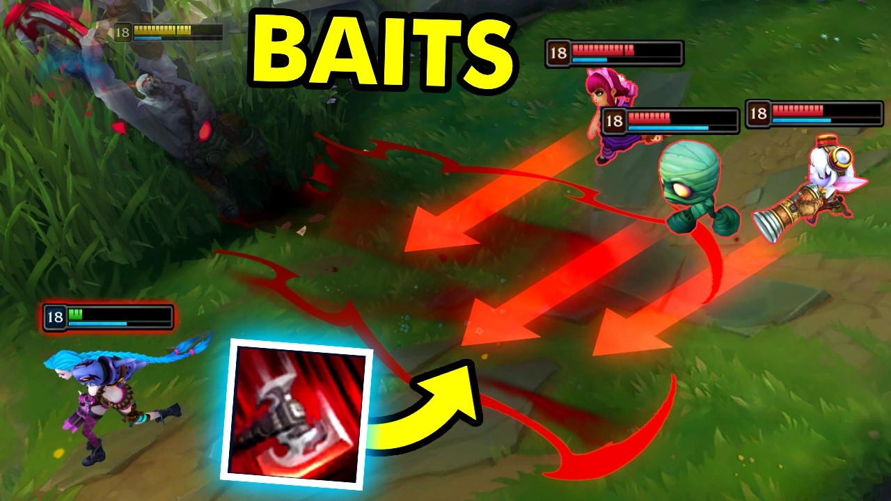 When LOL Players Setup PERFECT Baits... 200 IQ BAITS MONTAGE (League of Legends) background