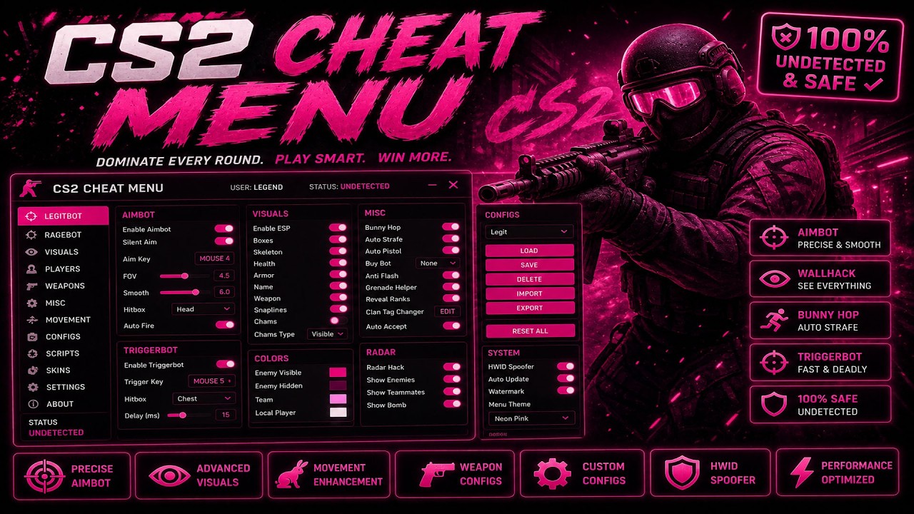 Counter Strike 2 Cheat - Download INSANE FREE CS2 Cheats - Undetected 2026