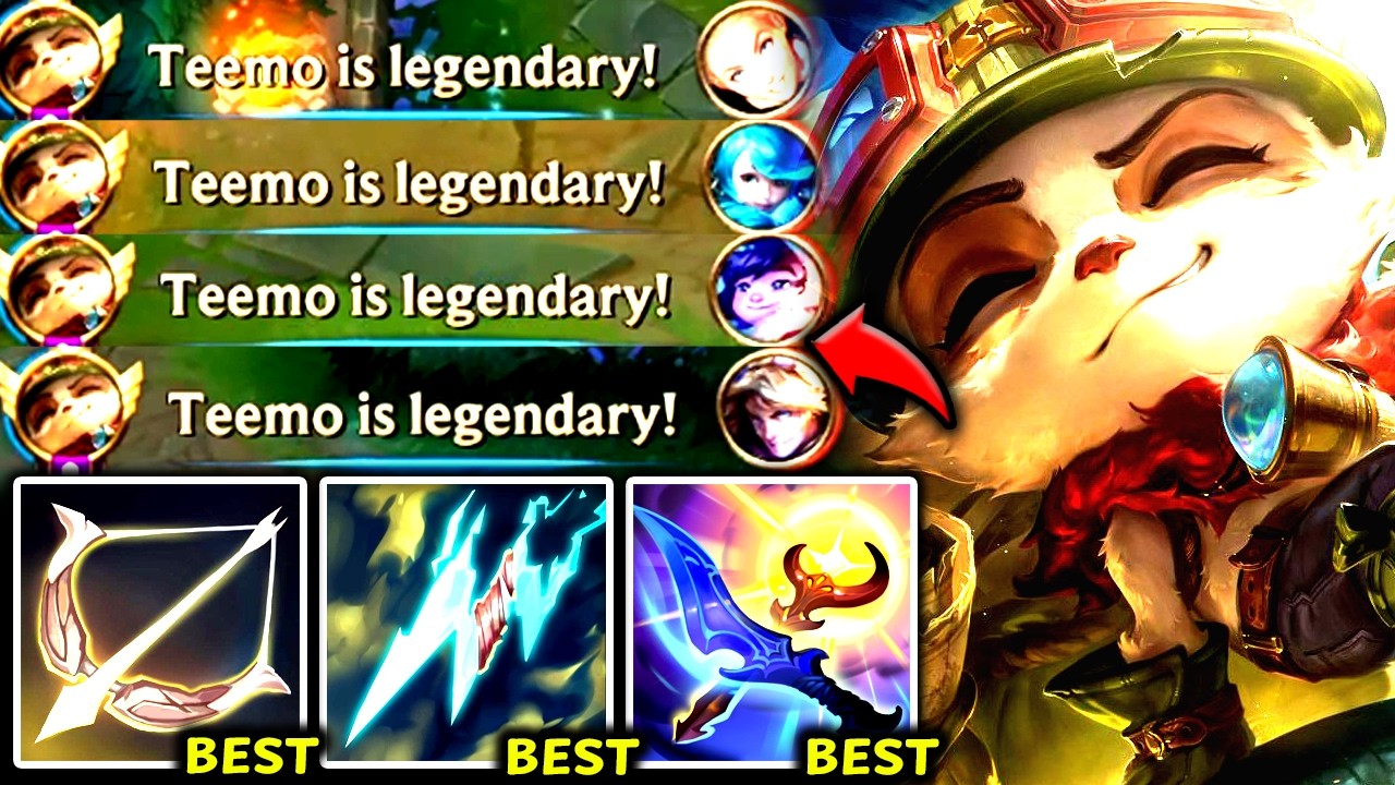 TEEMO TOP IS VERY BROKEN IN THIS CURRENT STATE (S+ TIER) - 2026 Teemo TOP Gameplay Guide background