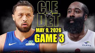Cleveland Cavaliers vs Detroit Pistons Full Game 3 Highlights - May 9, 2026 | NBA Playoffs
