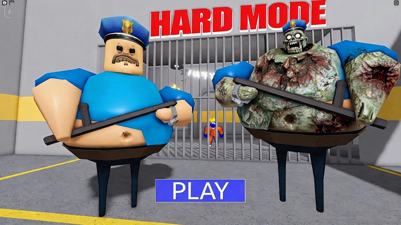 BARRY'S PRISON RUN! OBBYMODE HARD roblox Gameplay Walkthrough No Death 4K