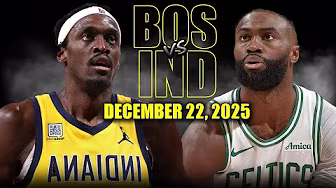 Boston Celtics vs Indiana Pacers Full Game Highlights – December 22, 2025 | NBA Season background