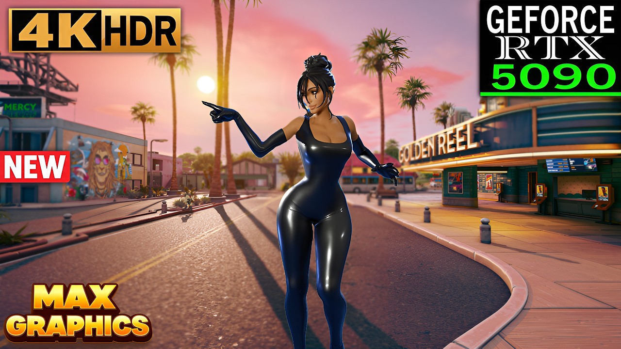 Fortnite (RTX 5090) 4K HDR Gameplay | Skin Kim Kardashian (Chapter 7 Season 2)