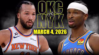 Oklahoma City Thunder vs New York Knicks Full Game Highlights – March 4, 2026 | NBA Season