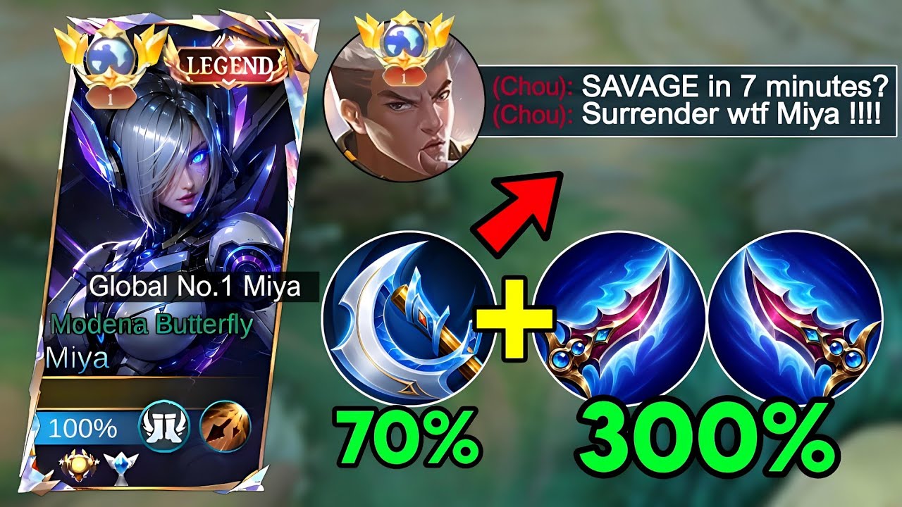 MIYA 1 HIT SAVAGE TUTORIAL BUILD!😱 (Auto delete all in seconds)